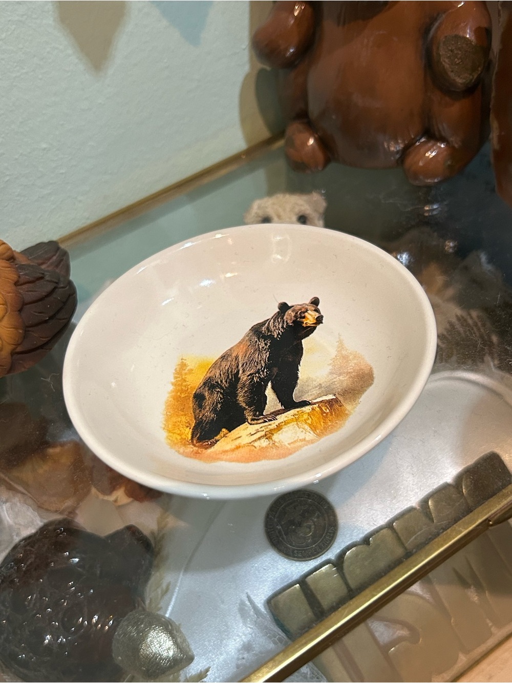 Bear trinket dish